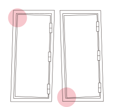 耐震ドア概念図